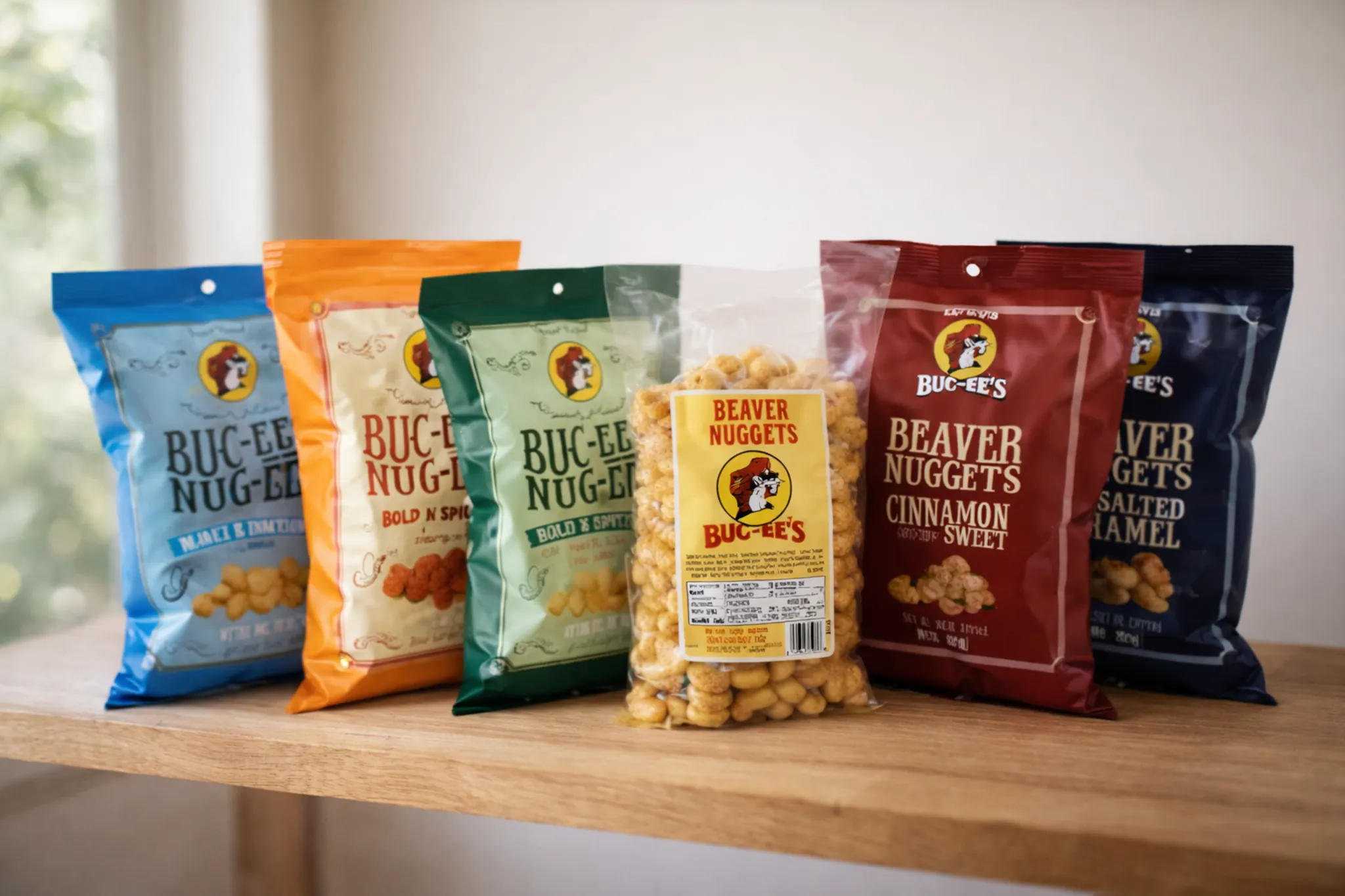 Assortment of Beaver Nuggets flavors